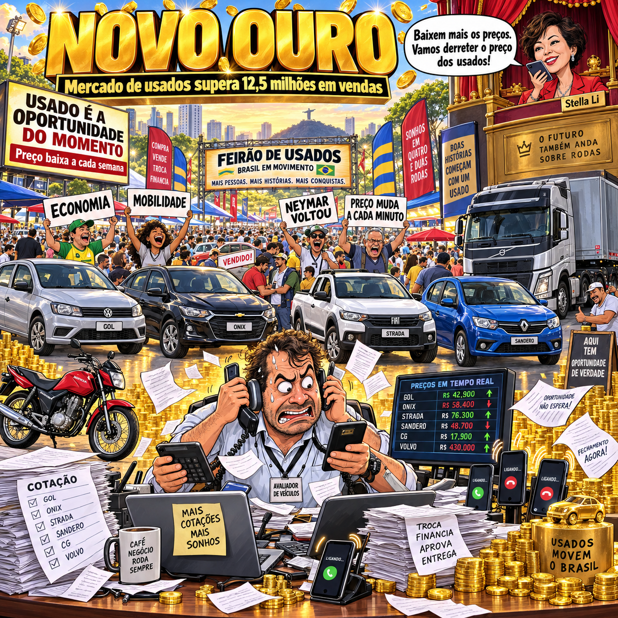 Mercado de usados supera 12,5 milhões de vendas