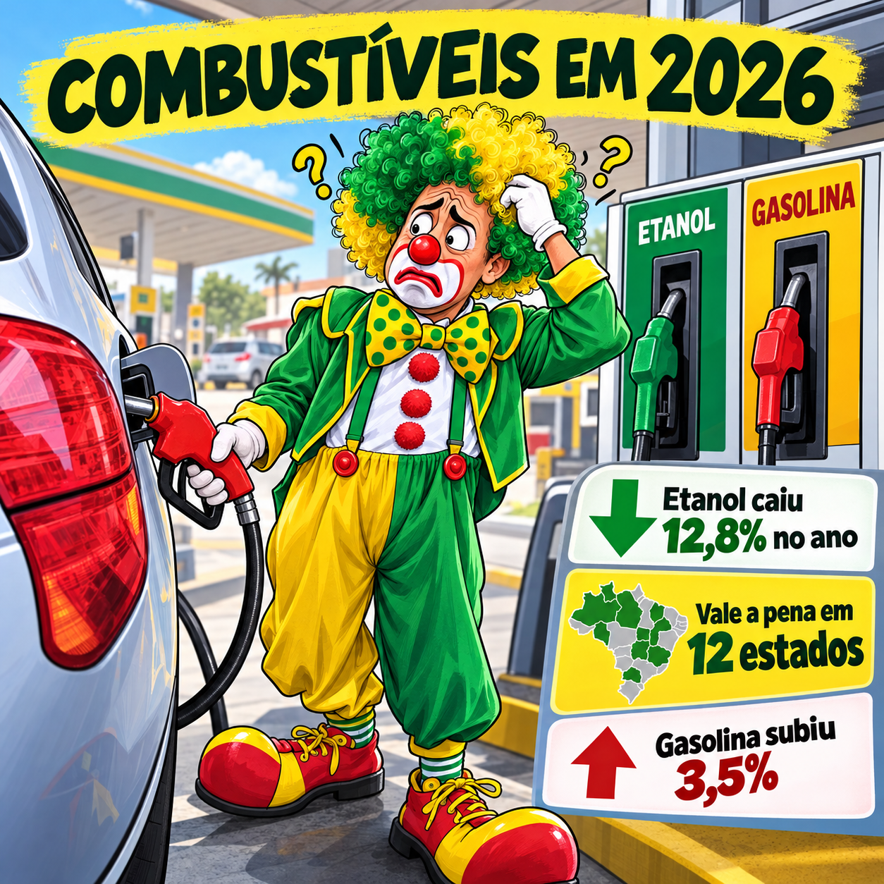 O racha dos combustíveis em 2026