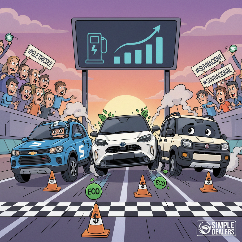 A Guerra dos Compactos 2.0: Como os SUVs Híbridos e "Entrada Premium" vão Redesenhar as Concessionárias em 2026.
